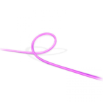 Philips Hue 5-metre outdoor light strip installed along a garden fence