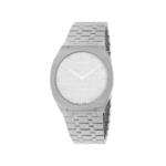 Gucci 25H unisex watch YA163407 in grey stainless steel