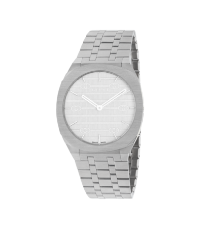 Gucci 25H unisex watch YA163407 in grey stainless steel
