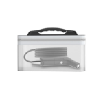 Black Voya Travel Compact Bidet Sprayer with a 2.3-litre water tank and hose.