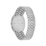 Gucci 25H watch with blue dial and stainless steel bracelet