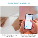 WiZ 2-meter smart Wi-Fi LED light strip starter kit with color changing features