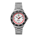 TAG Heuer Formula 1 Solargraph 38mm steel watch with white opalin dial