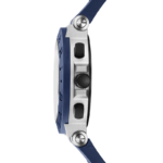 Bvlgari Aluminium 41mm chronograph watch with blue rubber strap and blue dial