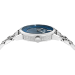 Versace Albireo VE0T00325 men's watch with blue sunray dial and stainless steel bracelet