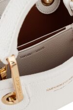 Emporio Armani Small MyEA Shopper Bag with Deer Print – White