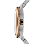 Bvlgari Octo Roma watch with 18K rose gold bezel and blue Clous de Paris dial