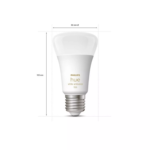 Philips Hue White Ambiance A60 E27 11W Smart Bulb with 1100 Lumen output.