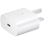 Samsung 25W PD Wall Charger Adapter with USB-C to USB-C Cable White