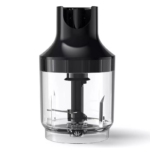 Philips 1200W black hand blender with chopper and spiralizer attachments