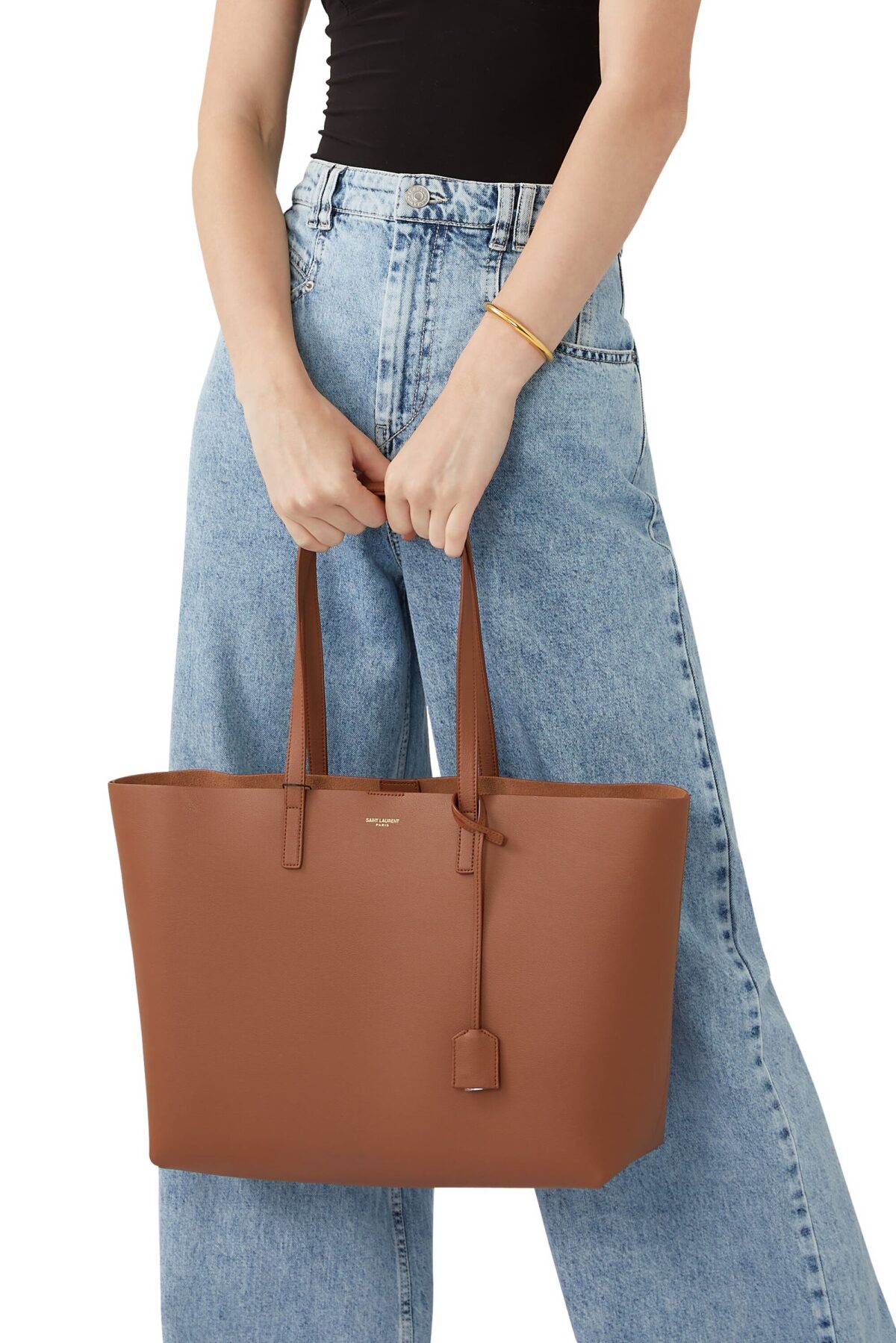 Saint Laurent East/West Shopping Bag – Leather Tote