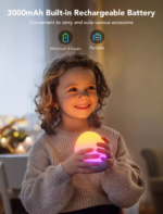 Govee RGBIC smart light lamp with multicolor glow and portable battery base