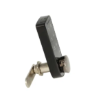 A vertical D152 smart touchscreen lock installed on a grey steel locker door.