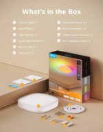 Govee Smart Square Ceiling Light H80A4 with RGBIC backlighting effects