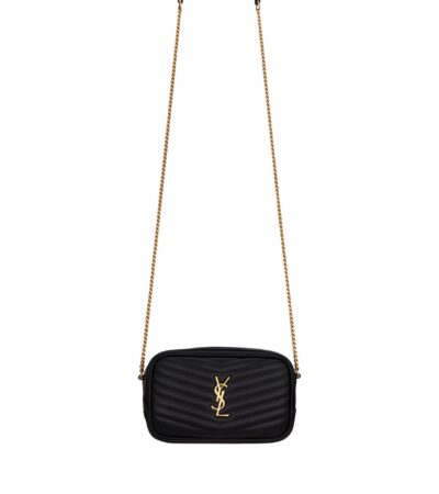Saint Laurent Lou Mini Chain Bag – Black