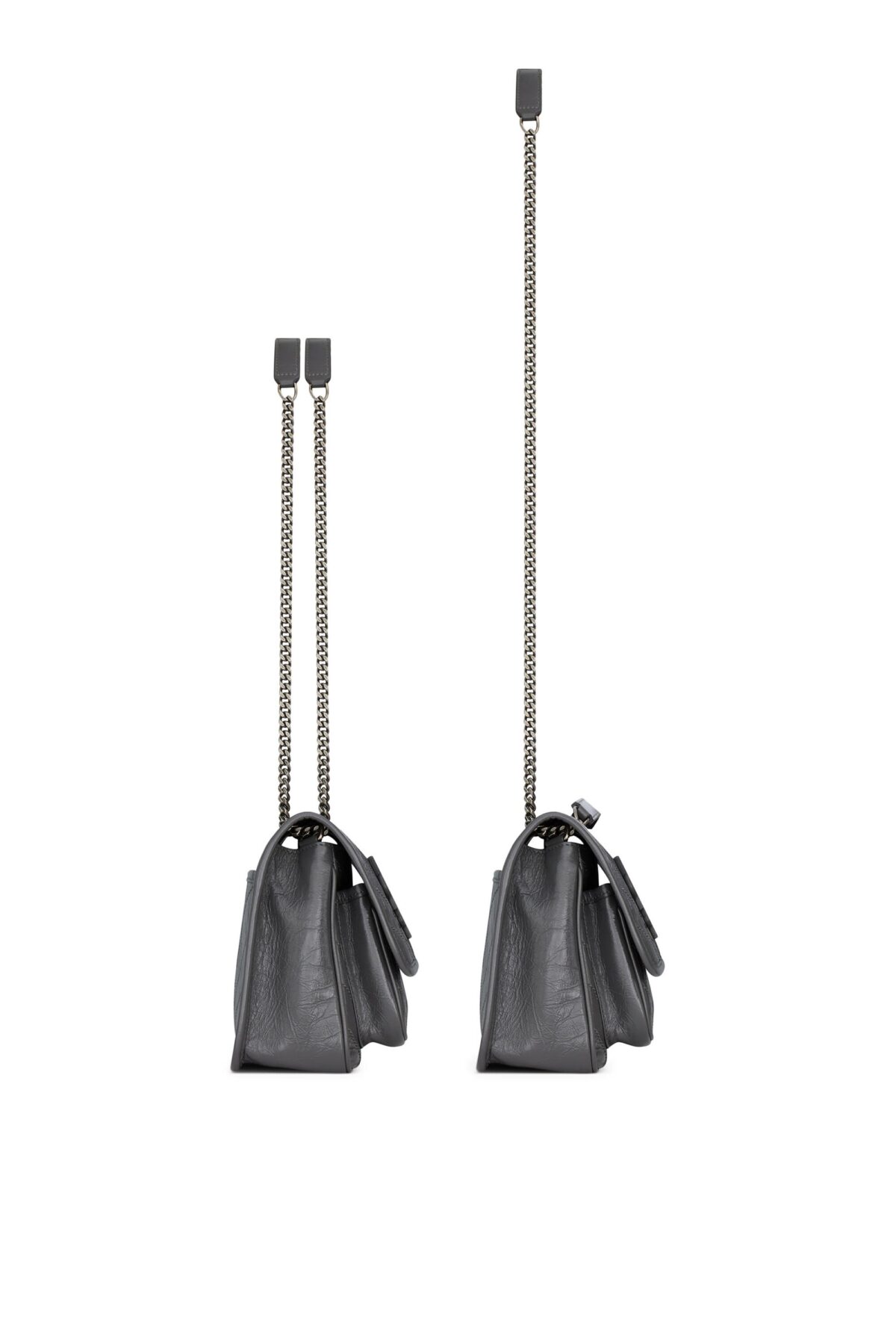 Saint Laurent Niki Baby Shoulder Bag – Grey