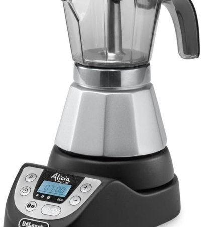 Delonghi Moka Alicia Plus electric coffee maker with digital display