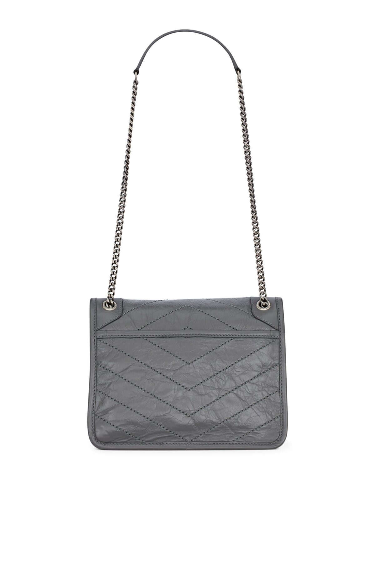 Saint Laurent Niki Baby Shoulder Bag – Grey