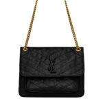 Saint Laurent Medium Niki Chain Bag – Black Leather Shoulder Bag