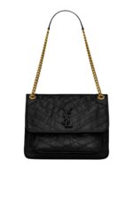 Saint Laurent Medium Niki Chain Bag – Black Leather Shoulder Bag