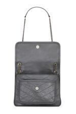 Saint Laurent Niki Baby Shoulder Bag – Grey