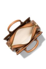 Michael Kors Laila Small Signature Logo Satchel – Brown