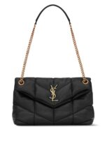 Saint Laurent Small Lou Lou Puffer Bag – Black