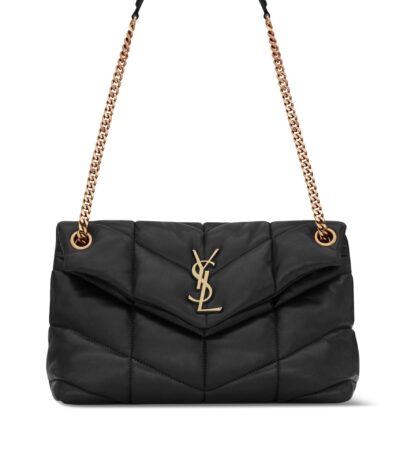 Saint Laurent Small Lou Lou Puffer Bag – Black