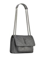 Saint Laurent Niki Baby Shoulder Bag – Grey