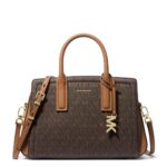 Michael Kors Laila Small Signature Logo Satchel – Brown