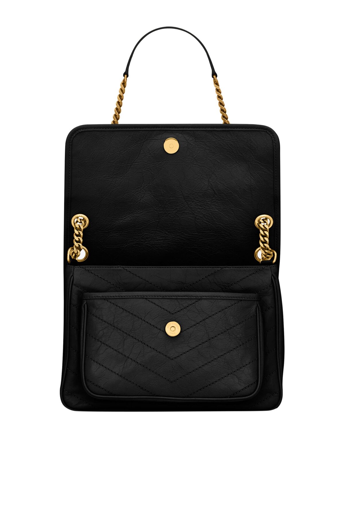 Saint Laurent Medium Niki Chain Bag – Black Leather Shoulder Bag