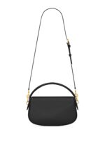 Saint Laurent Mini Voltaire Box Leather Shoulder Bag – Black