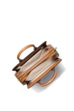 Michael Kors Laila Small Signature Logo Satchel – Brown