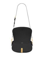 Saint Laurent Mini Voltaire Box Leather Shoulder Bag – Black
