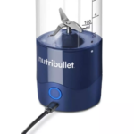 The blue Nutribullet Portable Blender NB-PB475B showing the motor base and 475 ml cup.