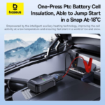 Baseus 4-in-1 Emergency Car Jump Starter and Air Pump Black
