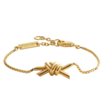 Bottega Veneta Sterling Silver Knot Bracelet Close-up