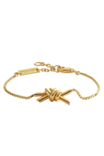 Bottega Veneta Sterling Silver Knot Bracelet Close-up