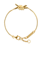 Bottega Veneta Sterling Silver Knot Bracelet Close-up