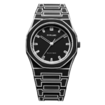 D1 Milano Polycarbon Black Watch PCBJ33 with matte black dial and polycarbonate strap.