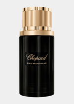 Front view of Chopard Black Incense Malaki Eau De Parfum 80ml bottle with dark cap.