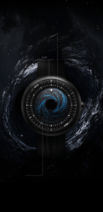 CIGA Design x Label Noir Blue Planet II Black Star watch with DLC titanium case