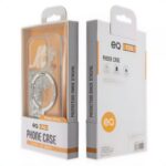 iPhone 16 clear case with moving liquid sand and shockproof bumpers