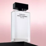 Front view of Narciso Rodriguez Pure Musc. For Her 100 mL white perfume bottle