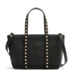 Valentino Rockstud Mini Tote Bag Black Luxury Designer Handbag