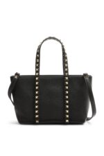 Valentino Rockstud Mini Tote Bag Black Luxury Designer Handbag