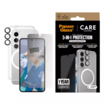 Panzer 3-in-1 Privacy Protection Bundle for Samsung S25+ showing case and screen protector