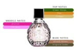 Front view of Jimmy Choo for Women Eau De Toilette 100ml glass bottle
