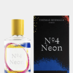 Thomas Kosmala No. 4 Neon EDP 100ml bottle featuring clear glass and minimalist luxury branding