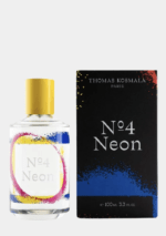 Thomas Kosmala No. 4 Neon EDP 100ml bottle featuring clear glass and minimalist luxury branding
